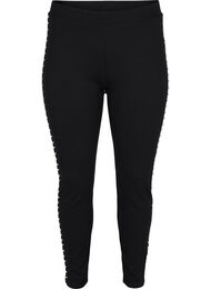 Leggings med pärlor, Black