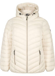 L&auml;ttviktsjacka med huva, Beige
