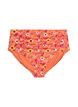 Bikinitrosa med h&ouml;g midja och m&ouml;nster, Orange, Packshot image number 0