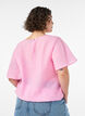 Blus med ballongform och ving&auml;rmar, Rosa, Model image number 2