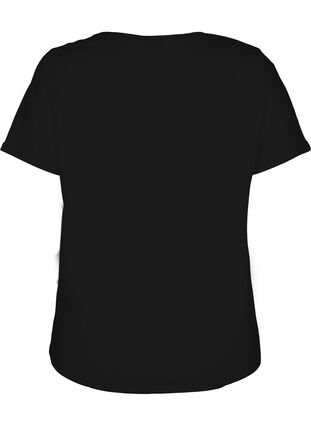 T-shirt med tryck, Black, Packshot image number 1