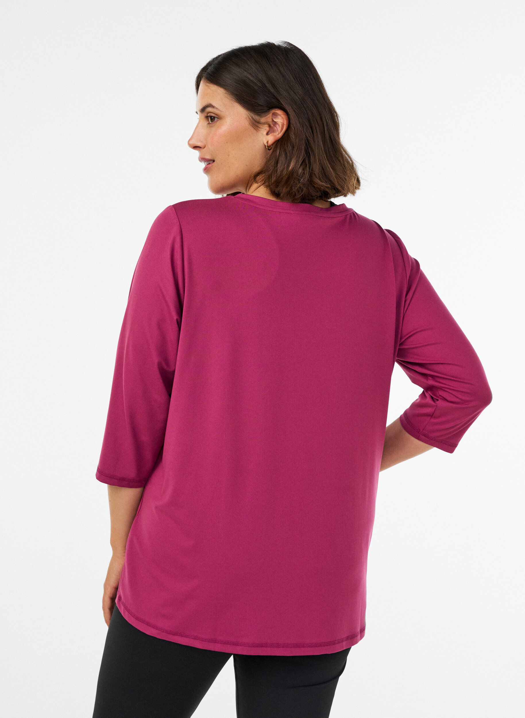 ZizziTr&auml;ningstr&ouml;ja med 3/4 &auml;rmar, Rosa, Model image number 2