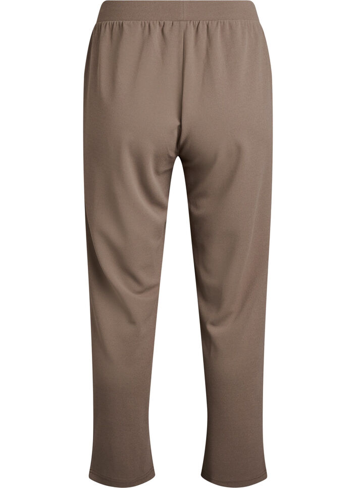 Byxor med rak passform, Beige, Packshot image number 1