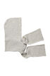 Stickad halsduk med huva, Gr&aring;, Packshot image number 3