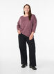 Jerseyblus med 3/4-&auml;rm, R&ouml;d, Model image number 1