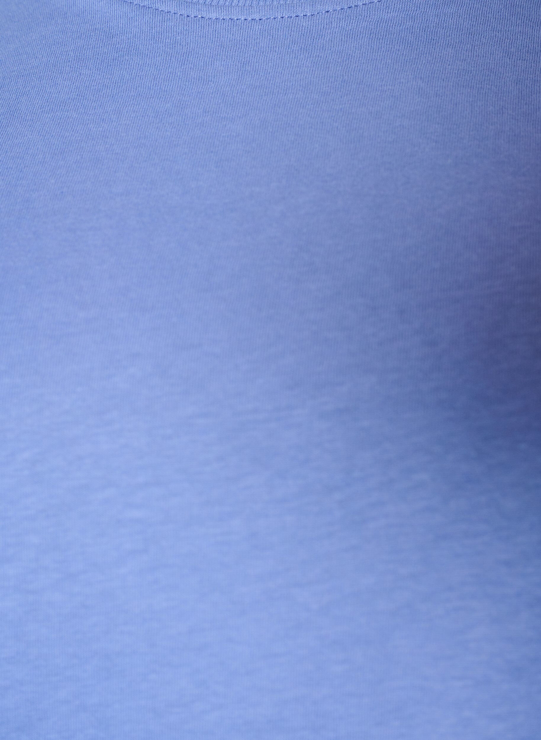 ZizziEnkel t-shirt i bomull med rund halsringning, Lila, Packshot image number 2