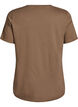 T-shirt med tryck, Brun, Packshot image number 1