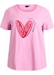 T-shirt i bomull med motiv, Begonia P. w. Heart, Packshot image number 0