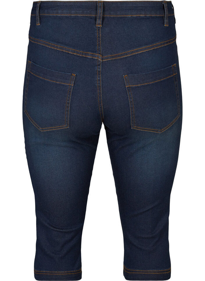 Slim fit Emily capri-jeans, Blå, Packshot image number 1