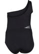 One-shoulder baddr&auml;kt med mesh, Black, Packshot image number 1