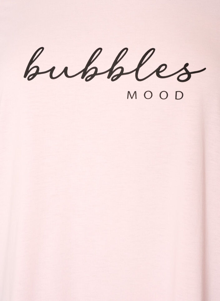 T-shirt med tryck, Rosa, Packshot image number 2