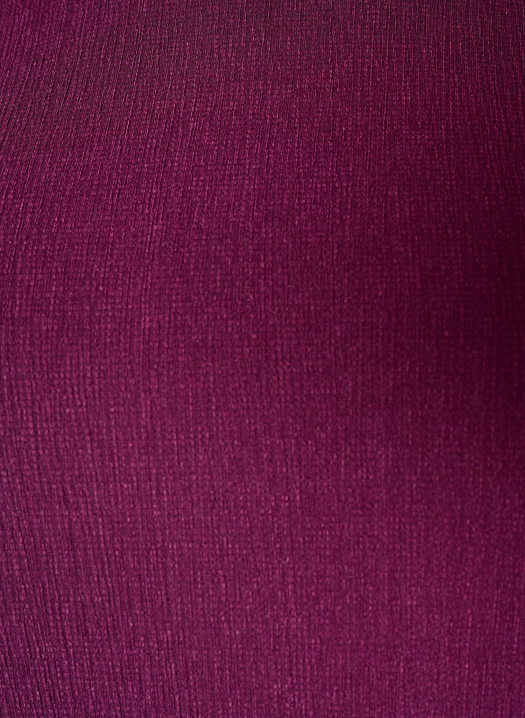 ZizziBlus i jersey med asymmetrisk spetskant, Lila, Packshot image number 2