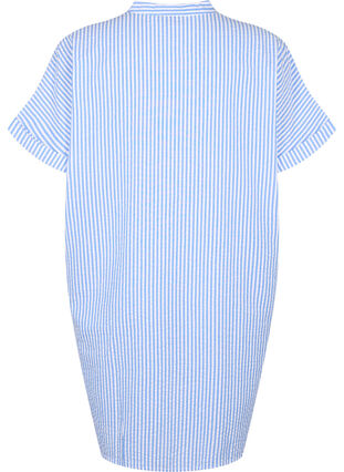 Randig skjorta med bröstfickor, Light Blue Stripe , Packshot image number 1