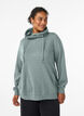 Sweatshirt med h&ouml;g krage och fickor, Gr&ouml;n, Model image number 0
