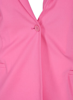 Enkel blazer med knapp, Azalea Pink, Packshot image number 2