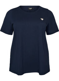 T-shirt med tryck, Bl&aring;