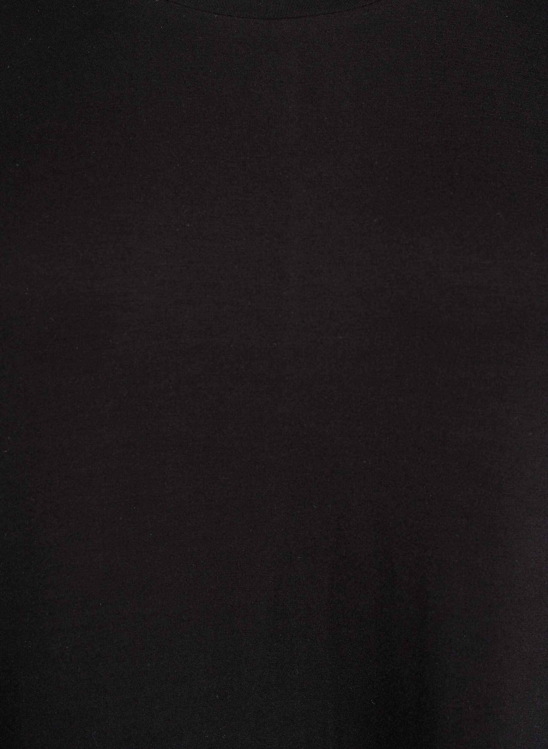 Zizzi T-shirtkl&auml;nning i jersey med slits i sidorna, Svart, Packshot image number 2