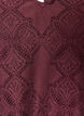 L&aring;ng&auml;rmad blus med spetsm&ouml;nster, M&ouml;rk Bordeaux, Packshot image number 2