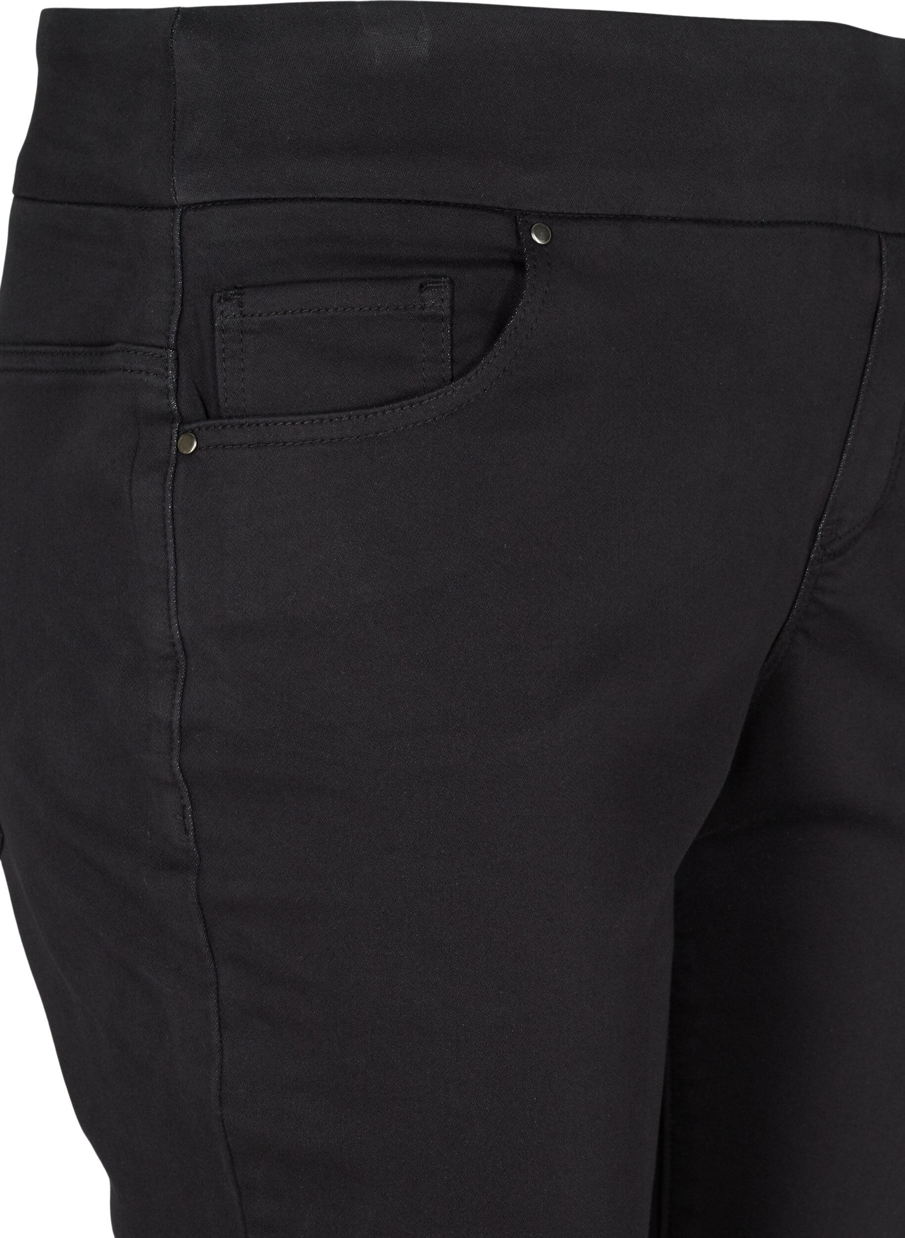 Zizzi Knickers i bomullsblandning med tight passform, Black, Packshot image number 2