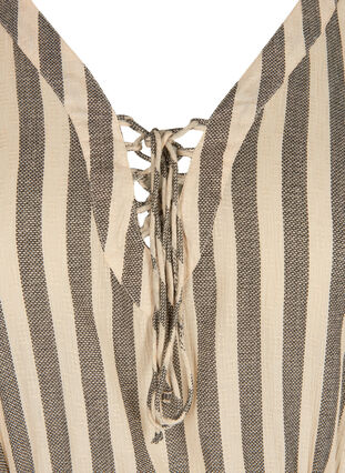 Randig strandklänning i viskos, Sand Striped, Packshot image number 2