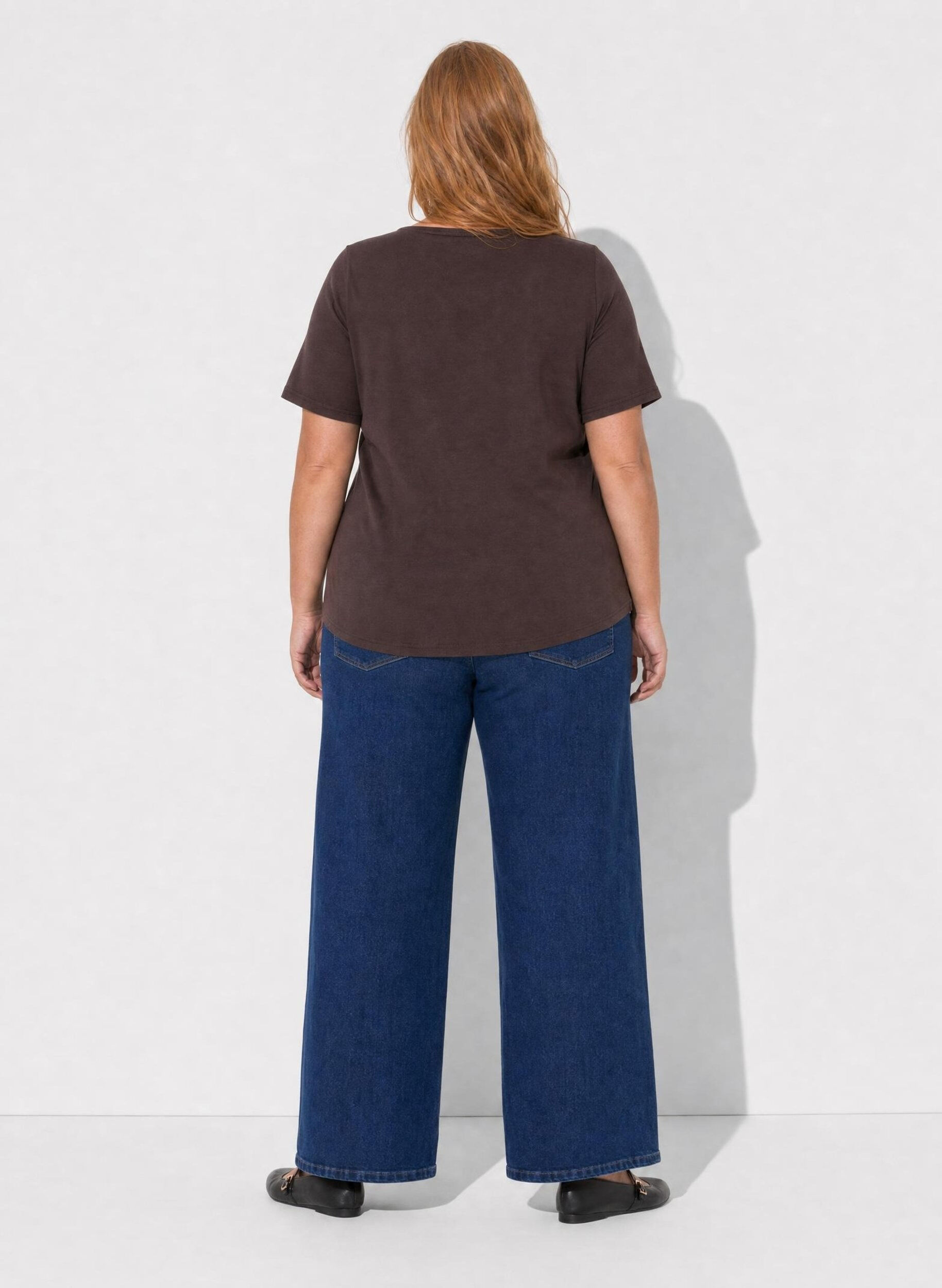 ZizziT-shirt med tryck, Brun, Model image number 2