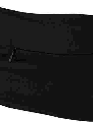 Löparbälte med fickor och dragkedjor, Black, Packshot image number 2