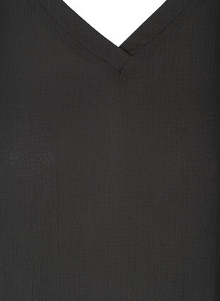 A-linjeformad klänning med 2/4 ärmar, Black, Packshot image number 2