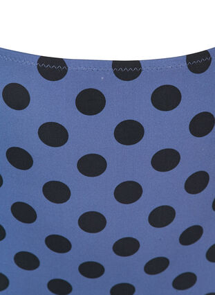 Bikinitrosa med hög midja och prickar, Blue Indigo Dot, Packshot image number 2