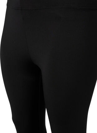 2-pack leggings i 3/4-längd, Black / Black, Packshot image number 2