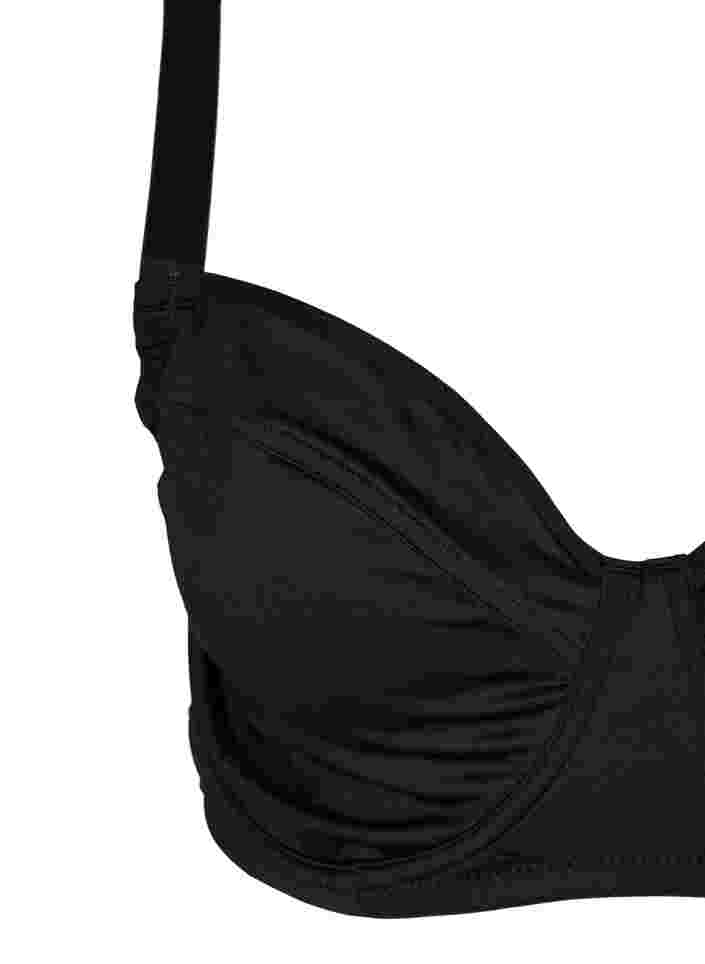 Bygel-bh med ryggdetalj, Black, Packshot image number 2