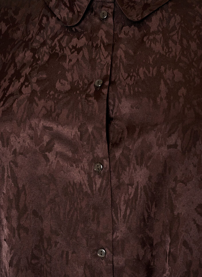 Skjorta med ton-i-ton paisleym&ouml;nster, Brun, Packshot image number 2
