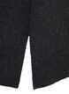 Lång stickad kofta med fickor, Dark Grey Melange, Packshot image number 3