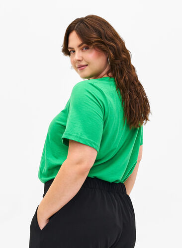FLASH - T-shirt med rund halsringning, Kelly Green, Model image number 1
