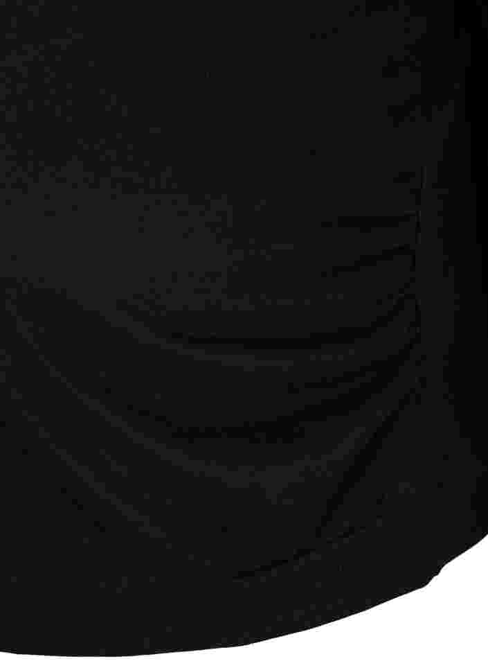 Gravidsweatshirt med ribbade kanter, Black, Packshot image number 3