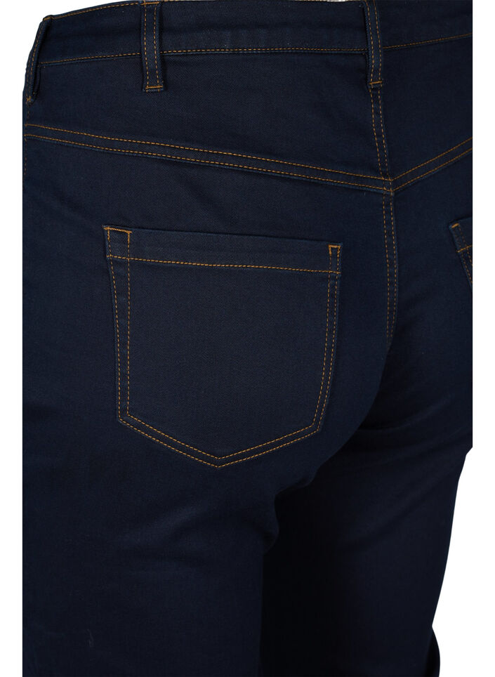 Slim fit Emily jeans med normalh&ouml;g midja, Bl&aring;, Packshot image number 3