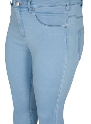 Super slim Amy jeans med hög midja, Ex Lt Blue, Packshot image number 2