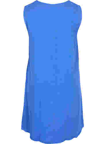 Spencerklänning med v-ringad hals, Dazzling Blue, Packshot image number 1