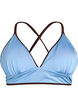 V&auml;ndbar bikinitopp med v-ringning och kors i ryggen, Brun, Packshot image number 3