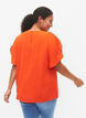 Kortärmad blus med rynkor, Orange.com, Model image number 1