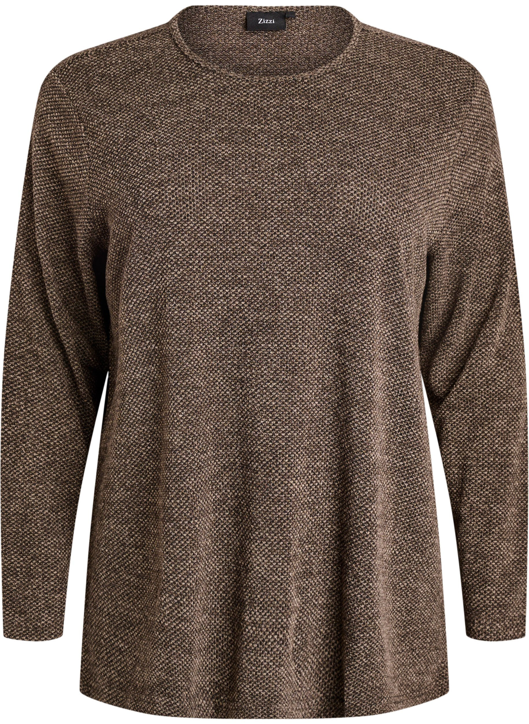 L&aring;ng&auml;rmad blus med textur