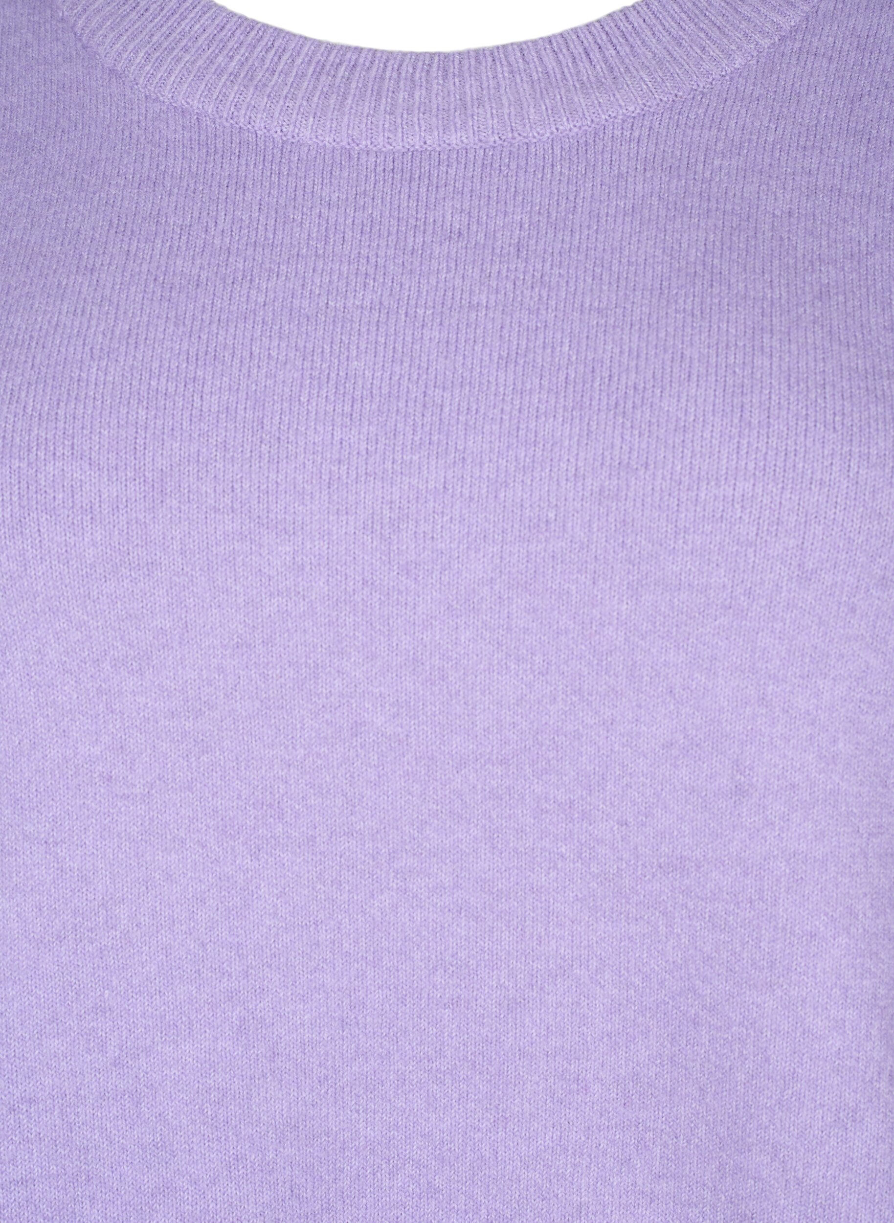 Zizzi L&aring;ng&auml;rmad tr&ouml;ja med rund hals	, Bougainvillea Mel., Packshot image number 2