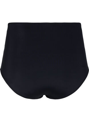 Bikinitrosor med hög midja och draperingar, Black, Packshot image number 1