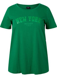 T-shirt i bomull med texttryck, Jolly Green W. New