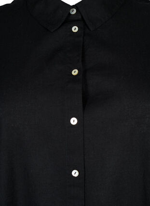 Lång skjorta med korta ärmar, Black, Packshot image number 2