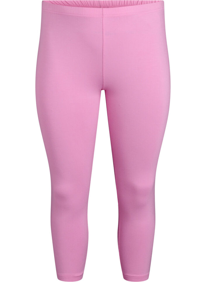 Basleggings i viskos med 3/4-delslängd, Rosa, Packshot image number 0