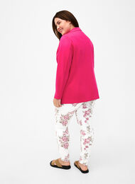 Supersmala Amy jeans med blomtryck, White R.AOP, Model