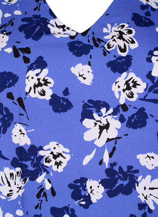 FLASH - V-ringad tunika med tryck , Amparo Blue Flower, Packshot image number 2
