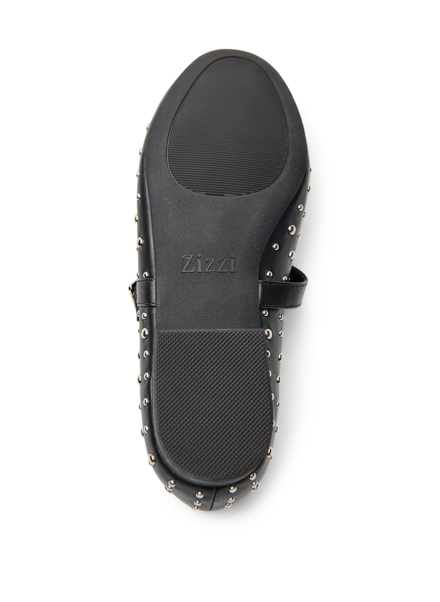 Zizzi Ballerina med nitar, Svart, Packshot image number 5