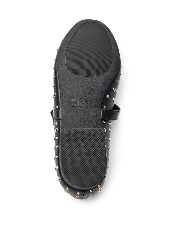 Ballerina med nitar, Svart, Packshot