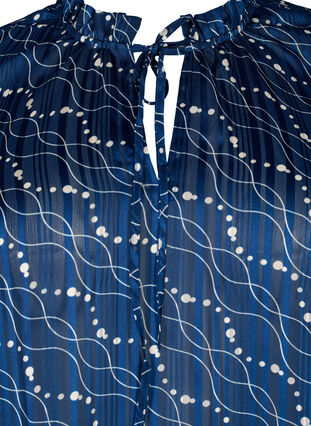 Långärmad blus med volanger och tryck, Dress Bl. Swirl AOP, Packshot image number 2